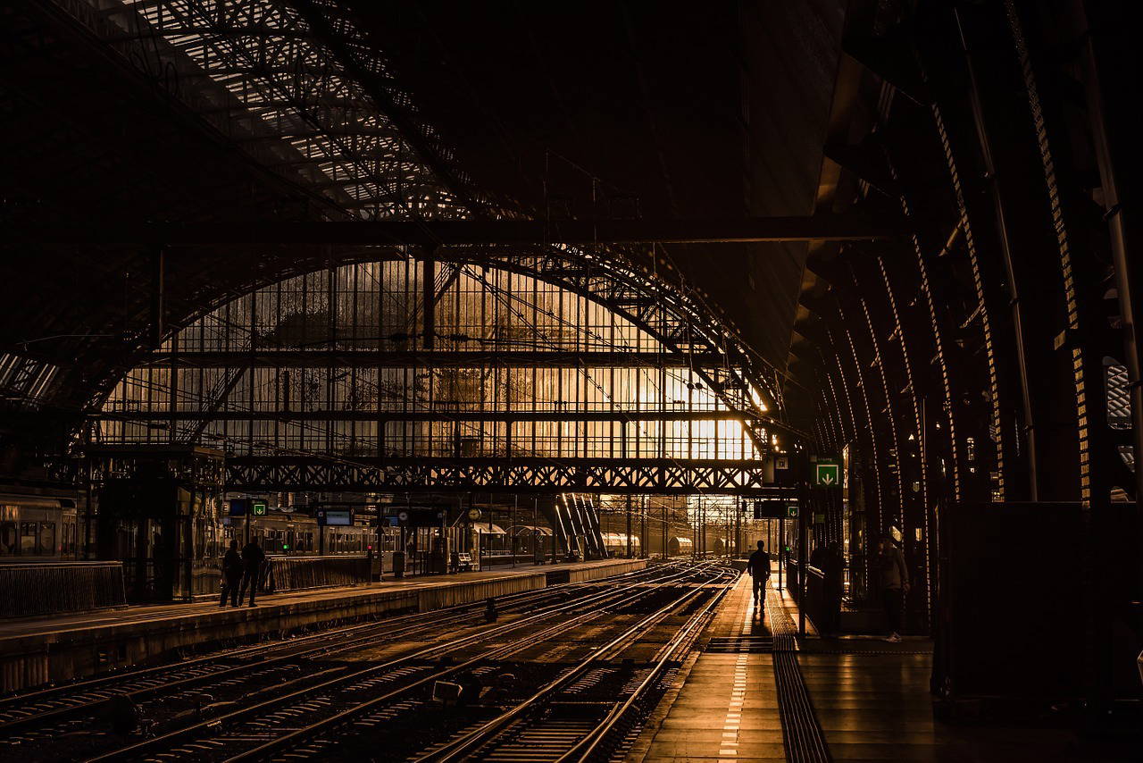 Image of a railway station