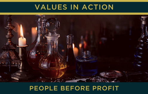 people before profit