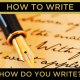 how do you write