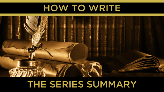 vintage books and quill representing the how to write blog series summary